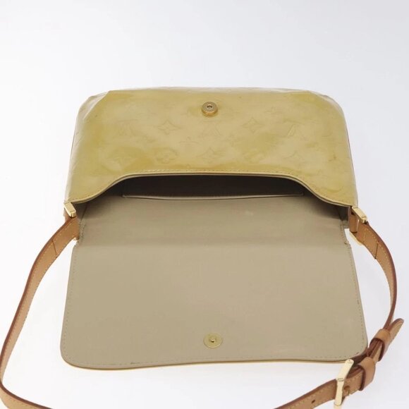 LOUIS VUITTON Monogram Vernis Thompson Street Bag Beige M91301 LV Authentic - Picture 6 of 13